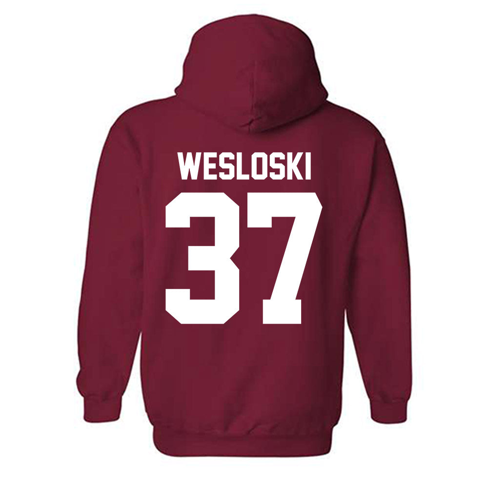 Oklahoma - NCAA Baseball : Nick Wesloski - Fashion Shersey Hooded Sweatshirt-1