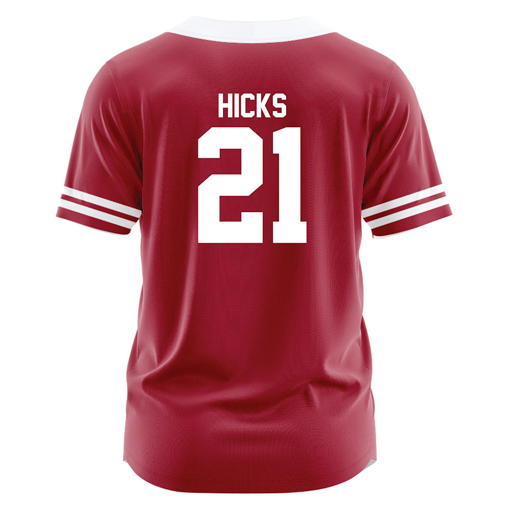 Oklahoma - NCAA Softball : Corri Hicks - Red Jersey-1
