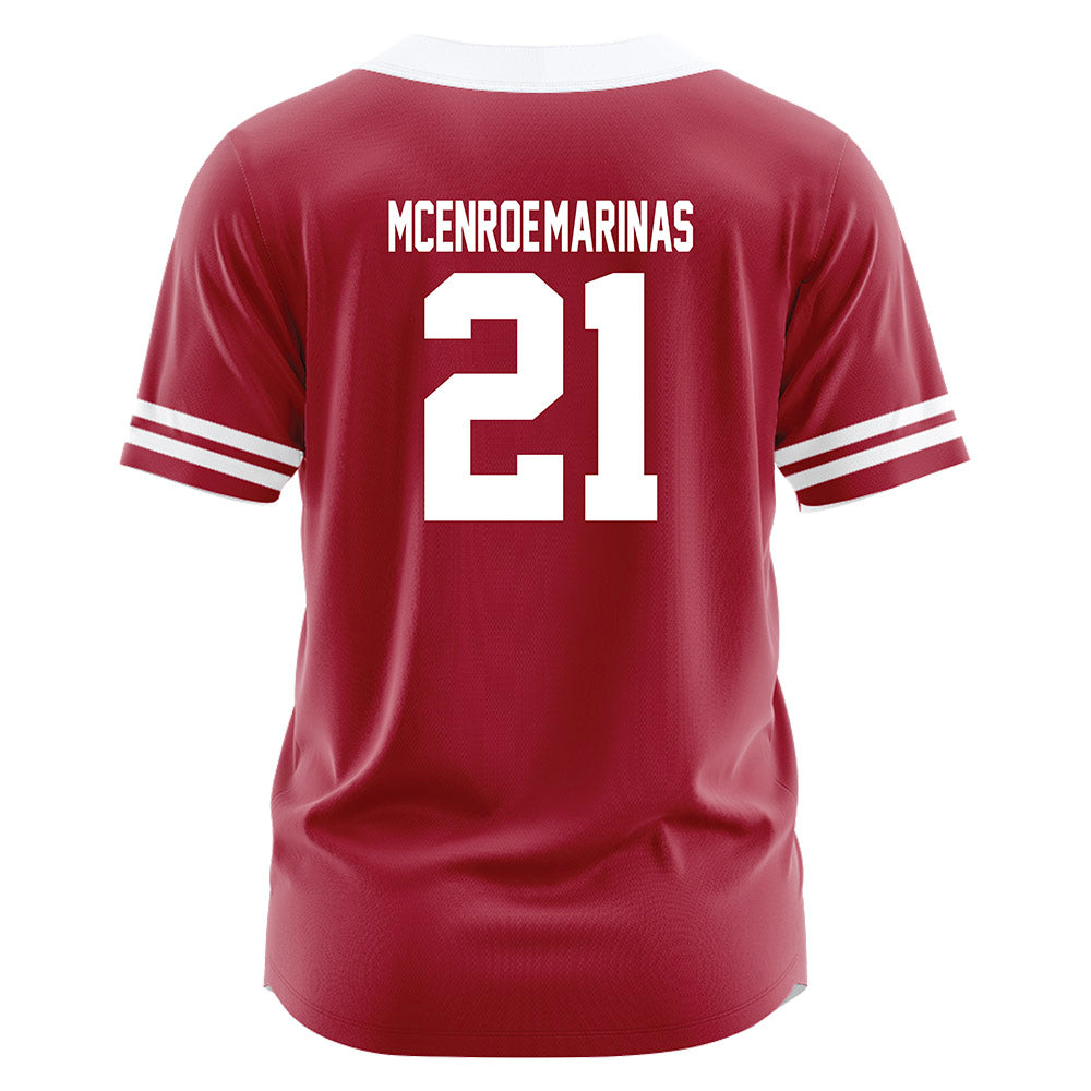 Oklahoma - NCAA Softball : Nelly McEnroe-Marinas - Red Jersey-1