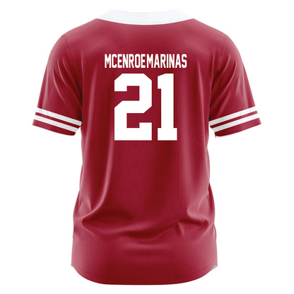 Oklahoma - NCAA Softball : Nelly McEnroe-Marinas - Red Jersey-1