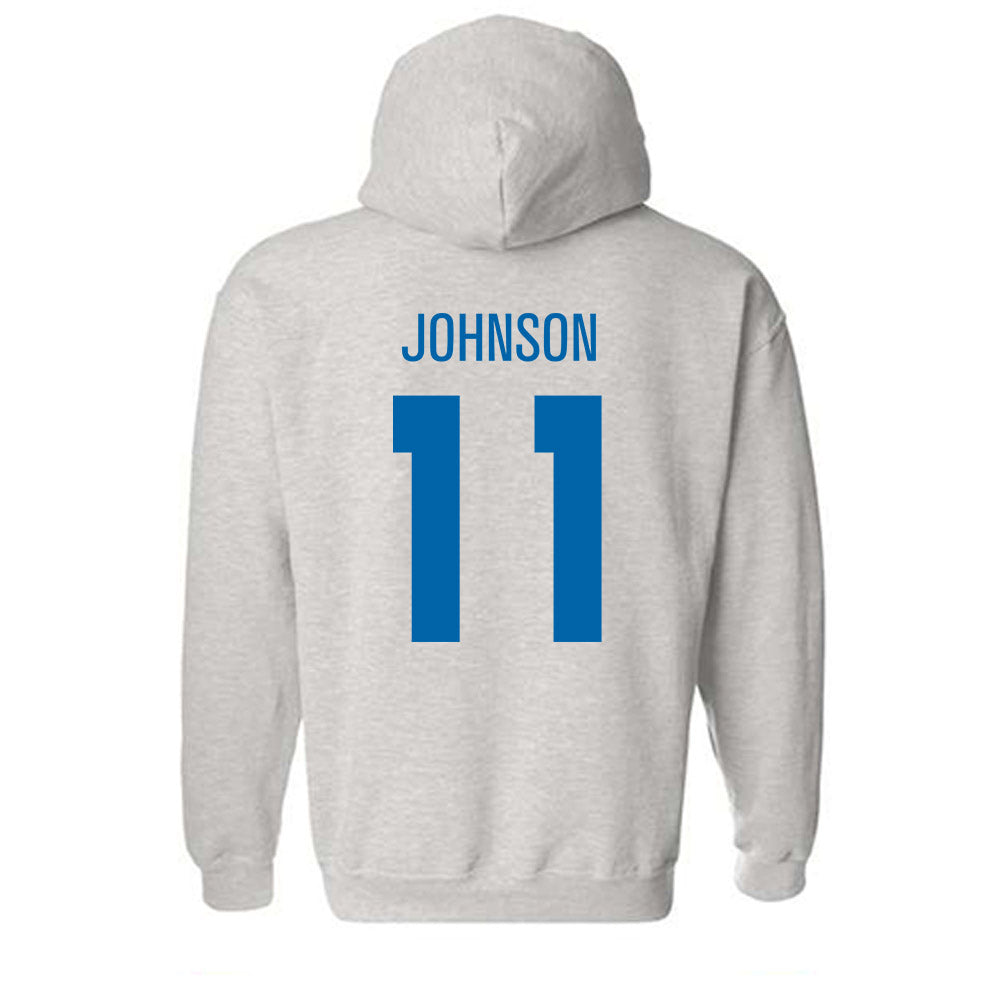 MTSU - NCAA Football : James Johnson - Classic Shersey Hooded Sweatshirt-1