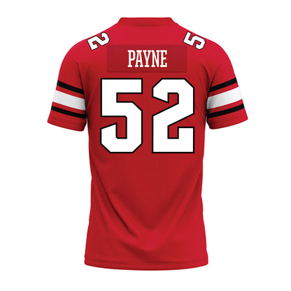 NC State - NCAA Football : Kage Payne - Red Premium Football Jersey-1