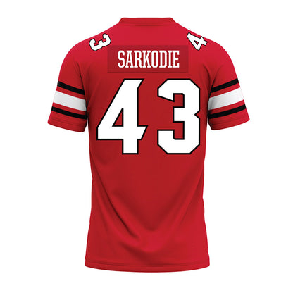 NC State - NCAA Football : Koby Sarkodie - Red Premium Football Jersey-1
