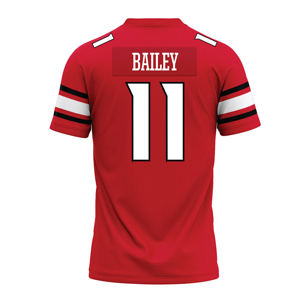NC State - NCAA Football : CJ Bailey - Red Premium Football Jersey-1