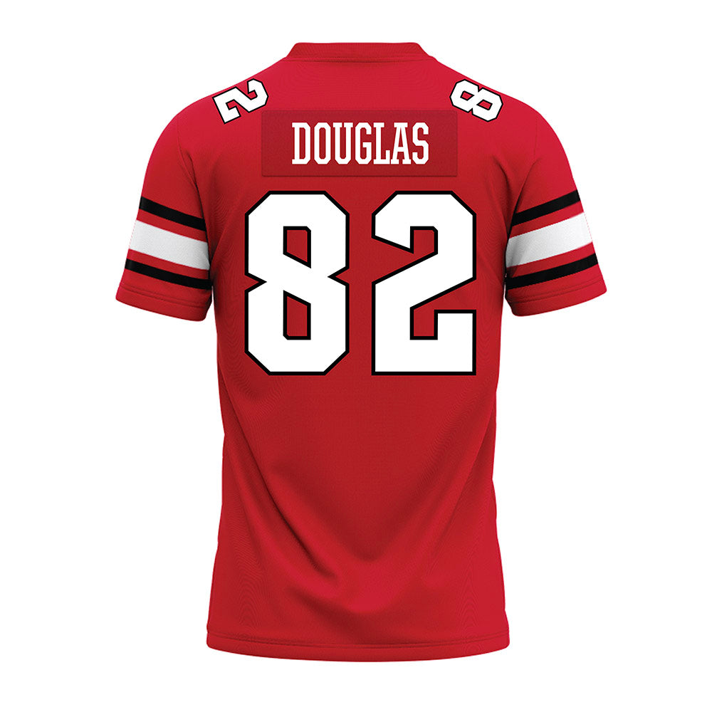 NC State - NCAA Football : Preston Douglas - Red Premium Football Jersey-1