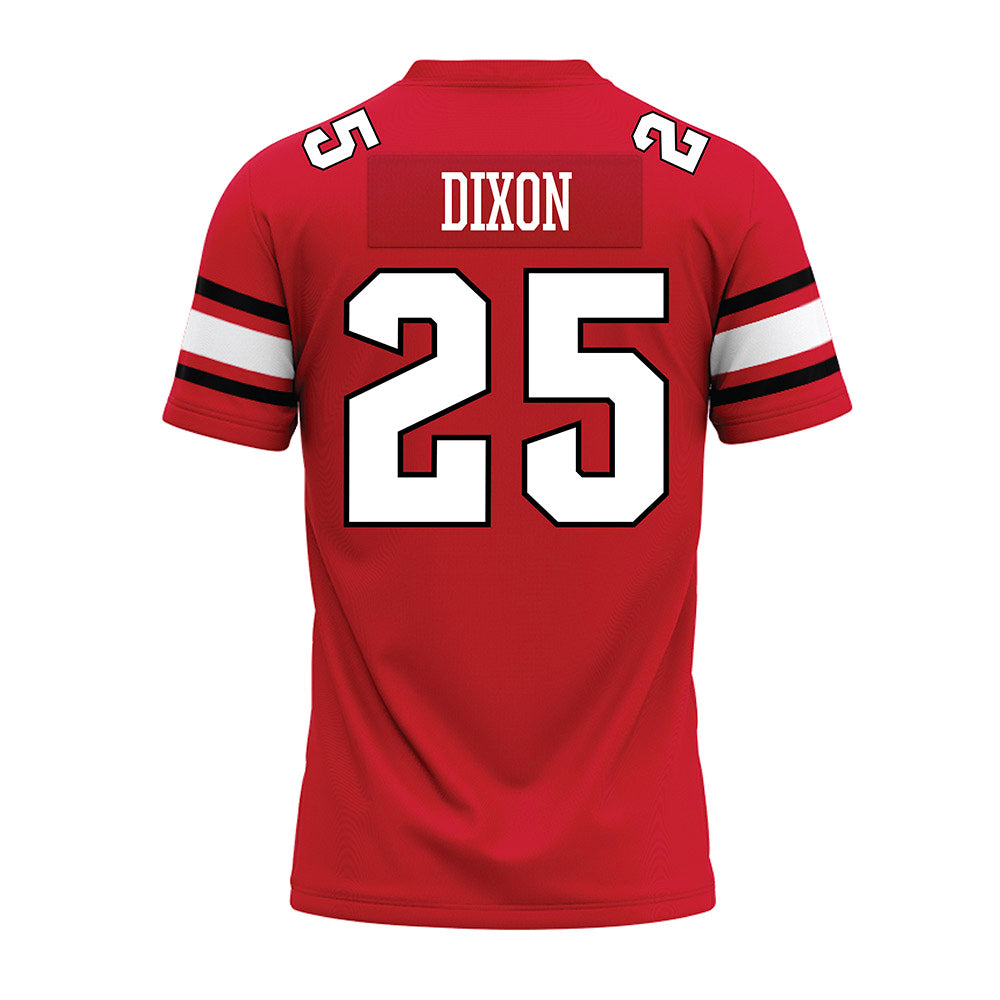 NC State - NCAA Football : Sterling Dixon - Red Premium Football Jersey-1