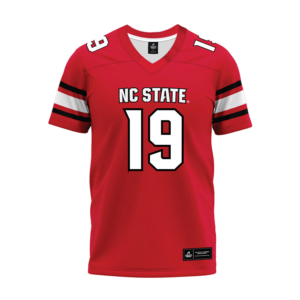 NC State - NCAA Football : DaKaari Nelson - Red Premium Football Jersey-0