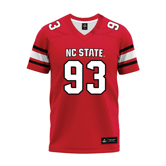 NC State - NCAA Football : Carmelo Mckenzie - Red Premium Football Jersey-0