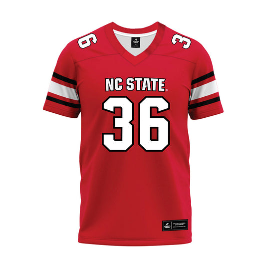 NC State - NCAA Football : Tristen Hill - Red Premium Football Jersey-0
