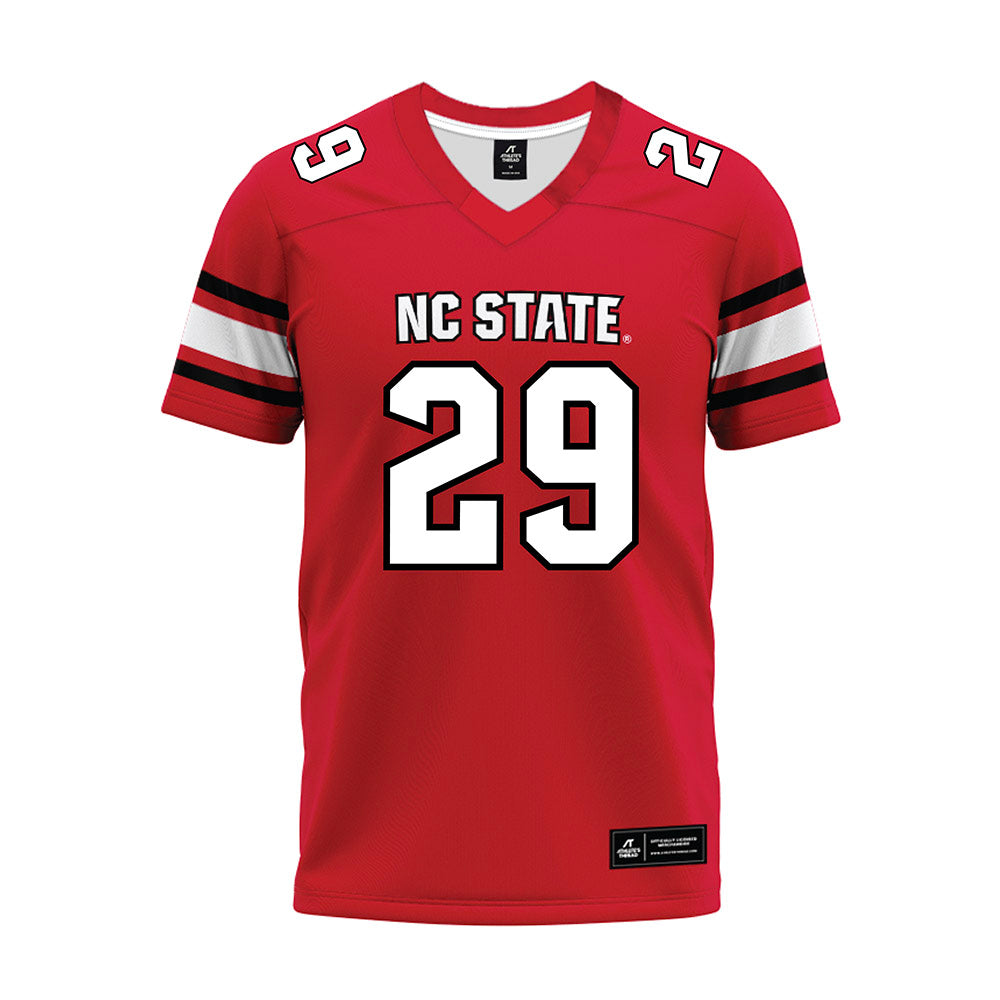 NC State - NCAA Football : RJ Boyd - Red Premium Football Jersey-0