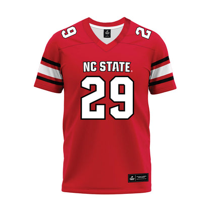 NC State - NCAA Football : RJ Boyd - Red Premium Football Jersey-0