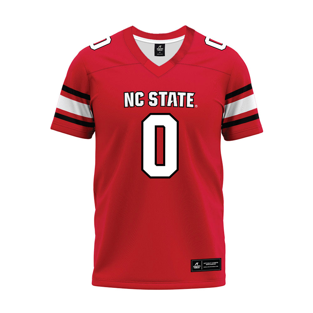 NC State - NCAA Football : Raul Aguirre JR - Red Premium Football Jersey-0