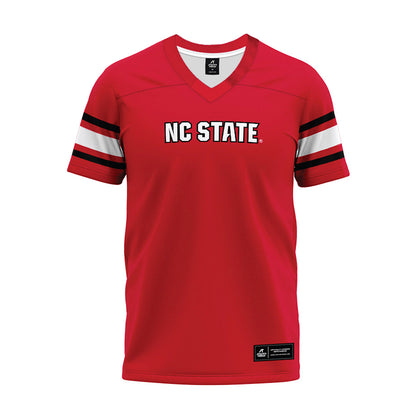 NC State - NCAA Football : Davion Gause - Red Premium Football Jersey-0
