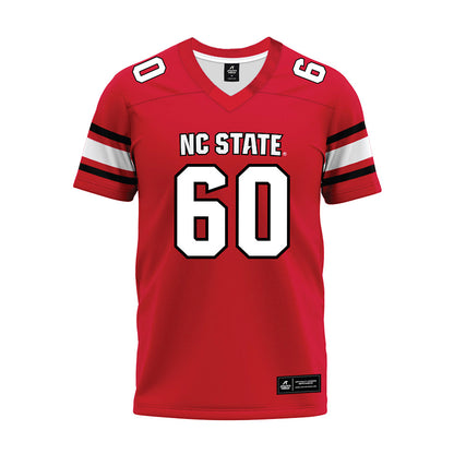 NC State - NCAA Football : Taylon Tranel - Red Premium Football Jersey-0