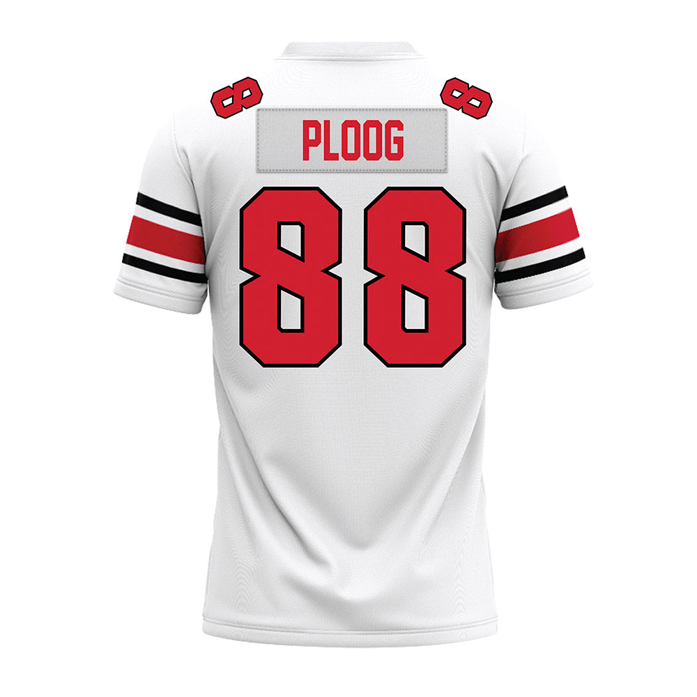 NC State - NCAA Football : Vander Ploog - White Premium Football Jersey-1