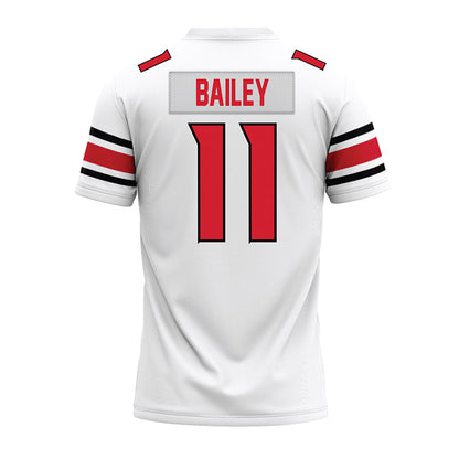NC State - NCAA Football : CJ Bailey - White Premium Football Jersey-1