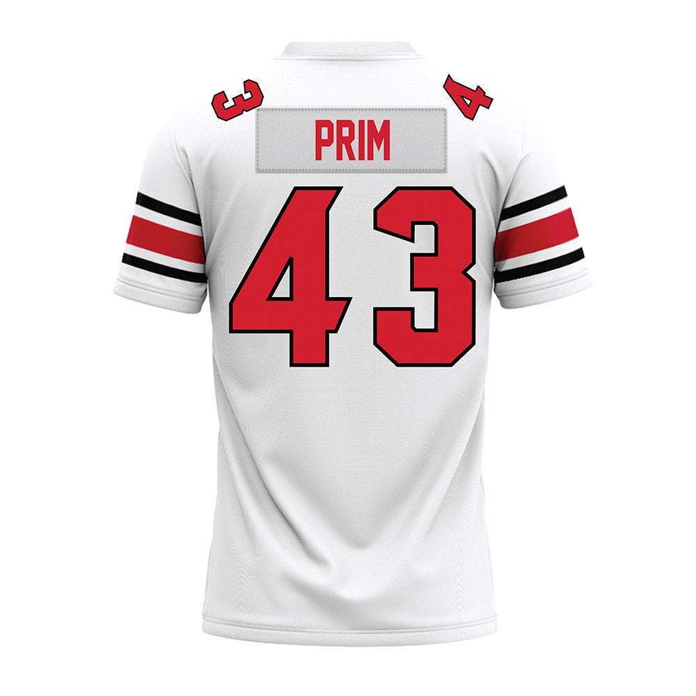 NC State - NCAA Football : AJ Prim - White Premium Football Jersey-1