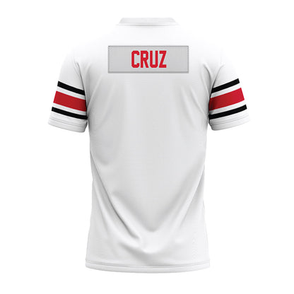 NC State - NCAA Football : Daniel Cruz - White Premium Football Jersey-1