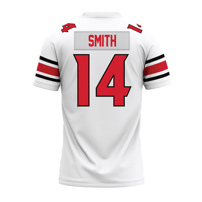NC State - NCAA Football : Jacob Smith - White Premium Football Jersey-1