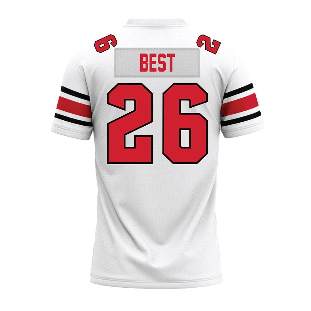 NC State - NCAA Football : Jordyn Best - White Premium Football Jersey-1