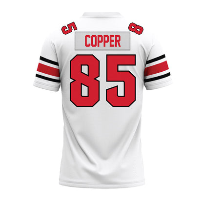 NC State - NCAA Football : Tyreek Copper - White Premium Football Jersey-1