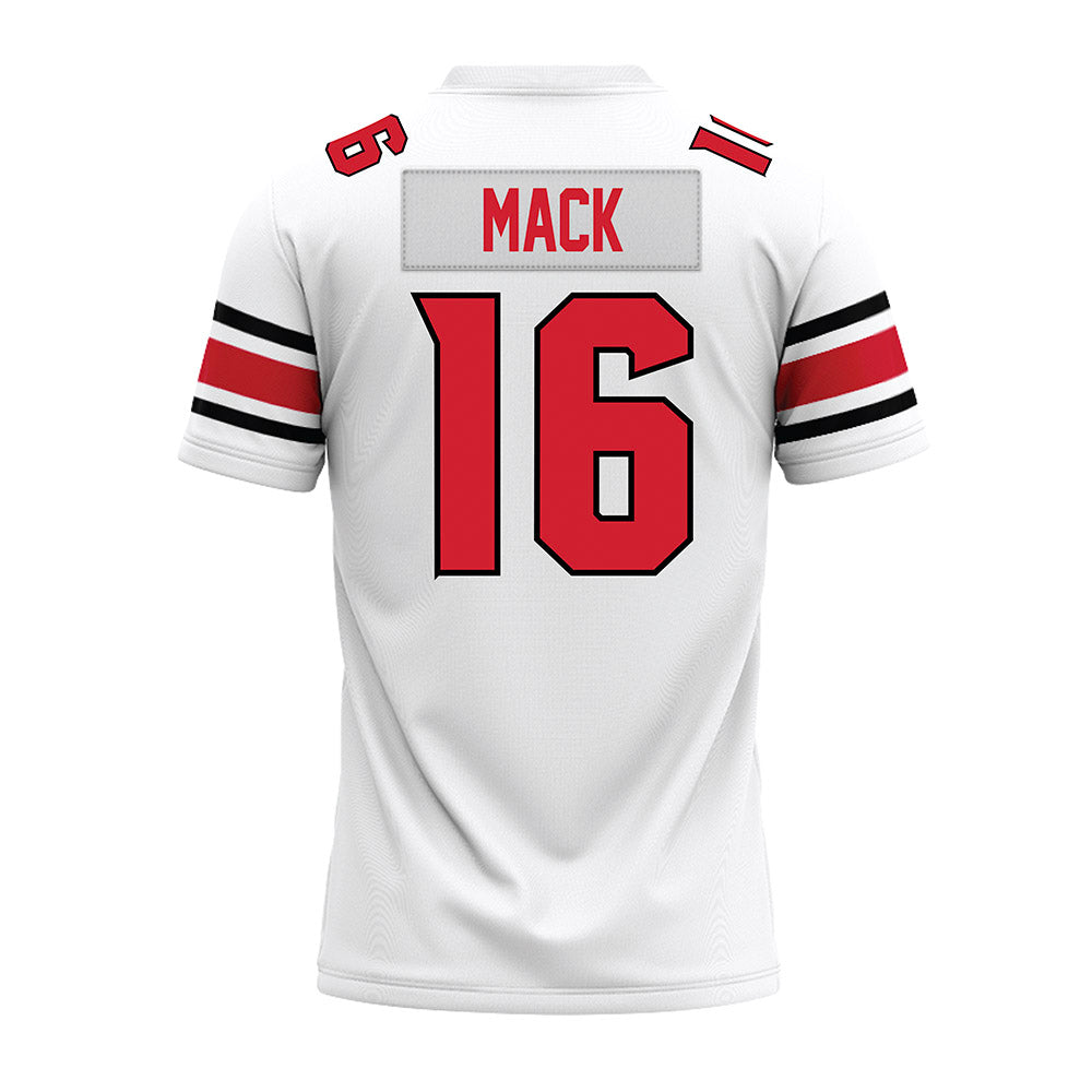 NC State - NCAA Football : King Mack - White Premium Football Jersey-1