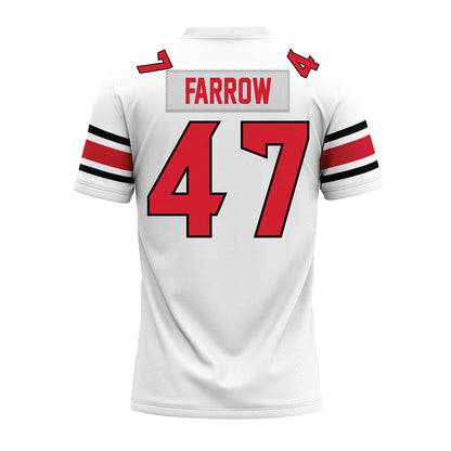 NC State - NCAA Football : Adrian Farrow - White Premium Football Jersey-1