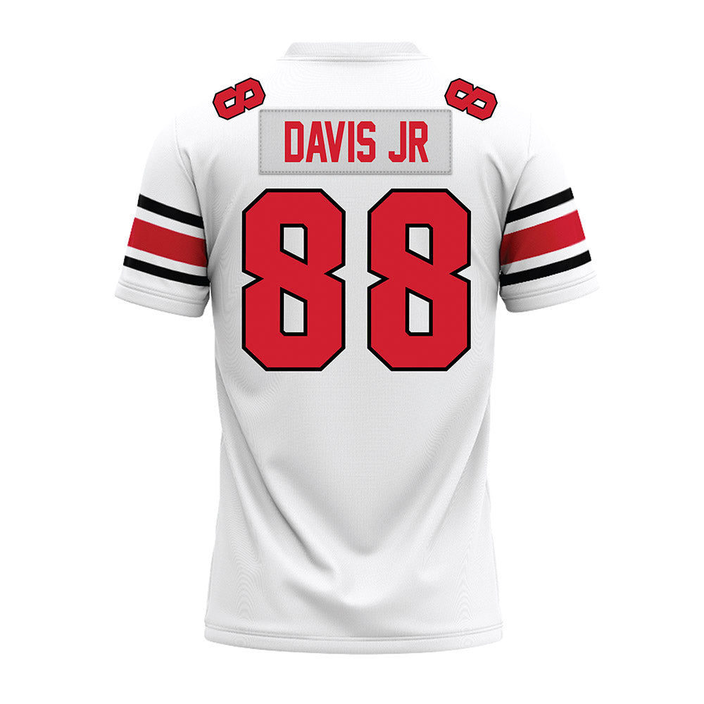 NC State - NCAA Football : Lamaris Davis Jr - White Premium Football Jersey-1