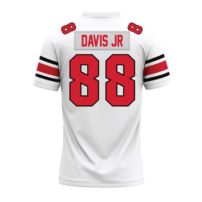 NC State - NCAA Football : Lamaris Davis Jr - White Premium Football Jersey-1