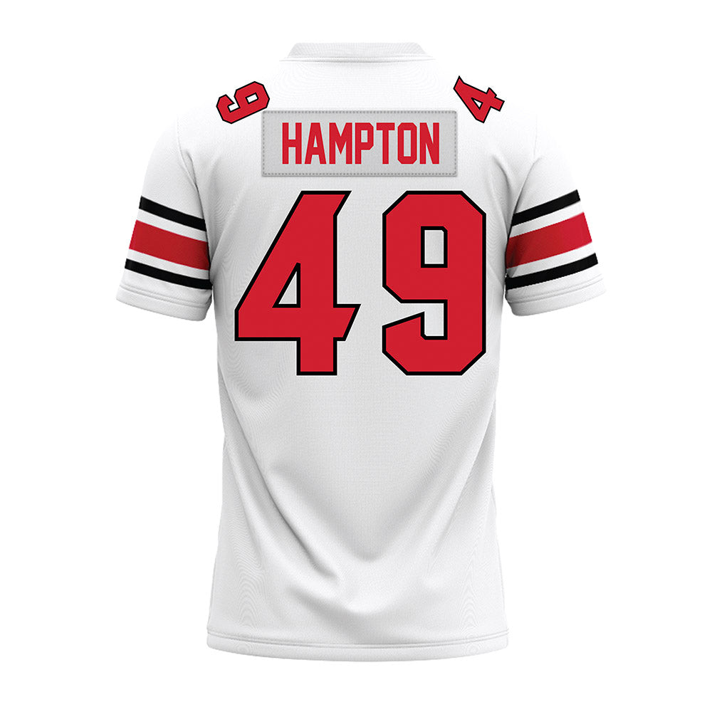 NC State - NCAA Football : Jailun Hampton - White Premium Football Jersey-1