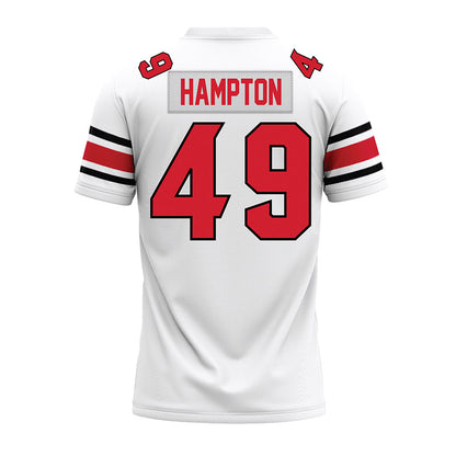NC State - NCAA Football : Jailun Hampton - White Premium Football Jersey-1