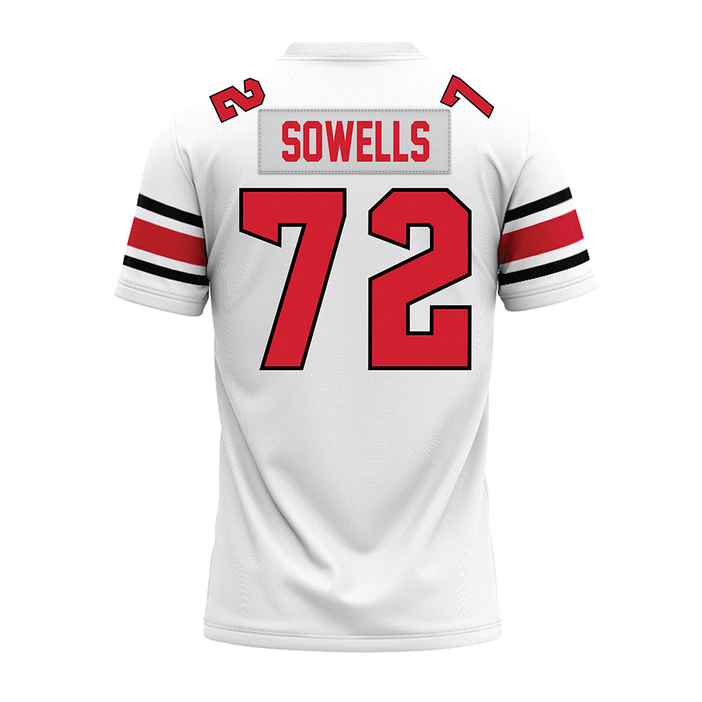NC State - NCAA Football : Spike Sowells - White Premium Football Jersey-1