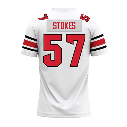 NC State - NCAA Football : Steven Stokes - White Premium Football Jersey-1