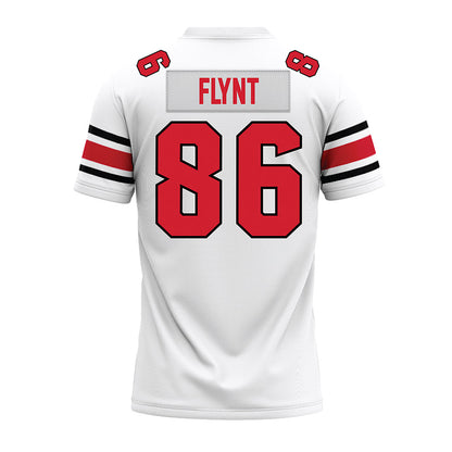 NC State - NCAA Football : Ian Flynt - White Premium Football Jersey-1