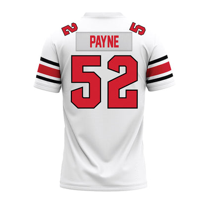 NC State - NCAA Football : Kage Payne - White Premium Football Jersey-1