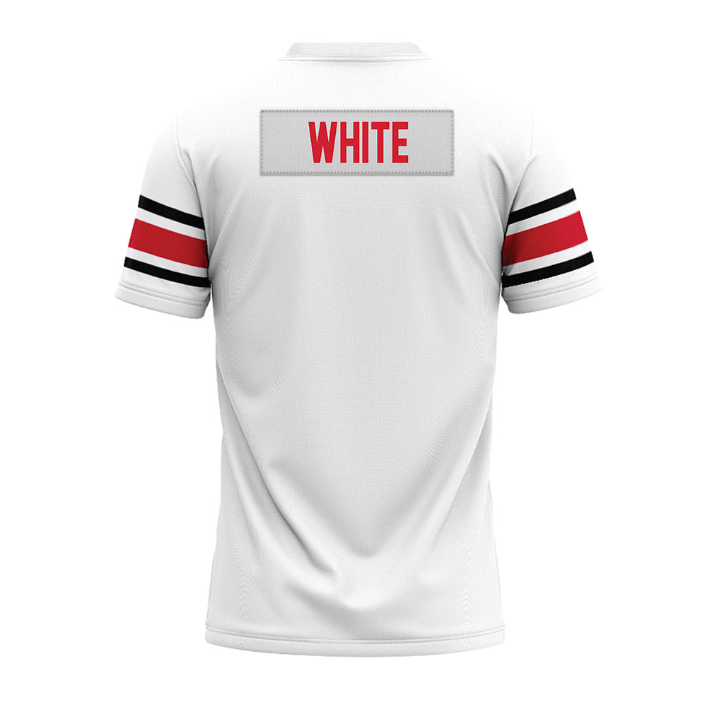 NC State - NCAA Football : Ty White - White Premium Football Jersey-1