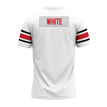 NC State - NCAA Football : Ty White - White Premium Football Jersey-1
