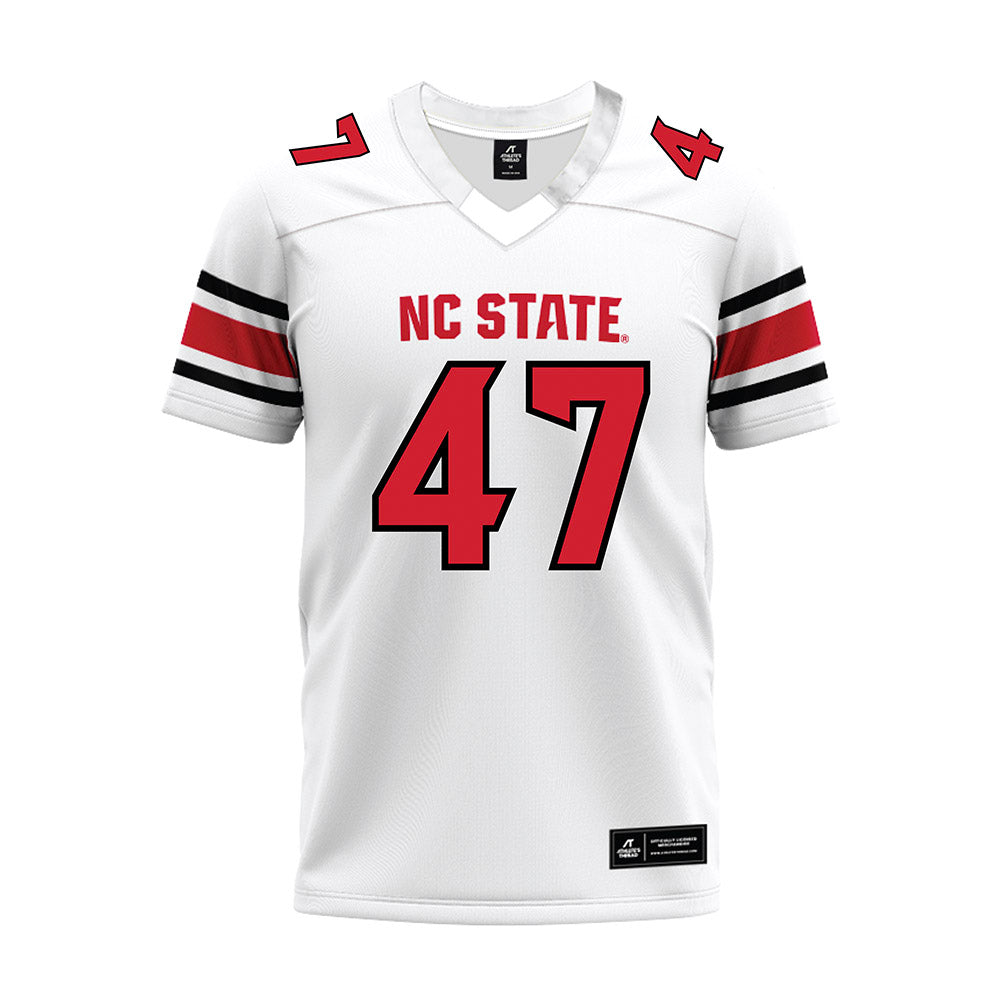 NC State - NCAA Football : Adrian Farrow - White Premium Football Jersey-0