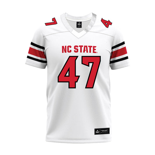 NC State - NCAA Football : Adrian Farrow - White Premium Football Jersey-0