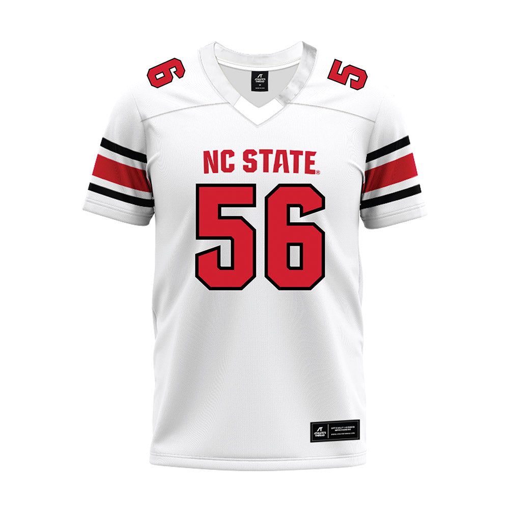 NC State - NCAA Football : Omarian Abraham - White Premium Football Jersey-0