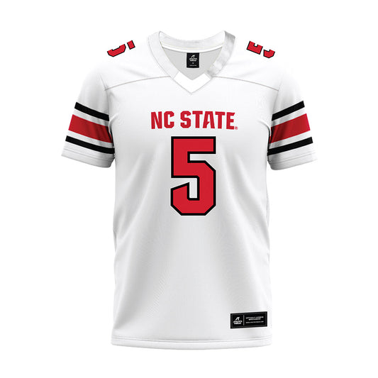 NC State - NCAA Football : Harvey Dyson III - White Premium Football Jersey-0