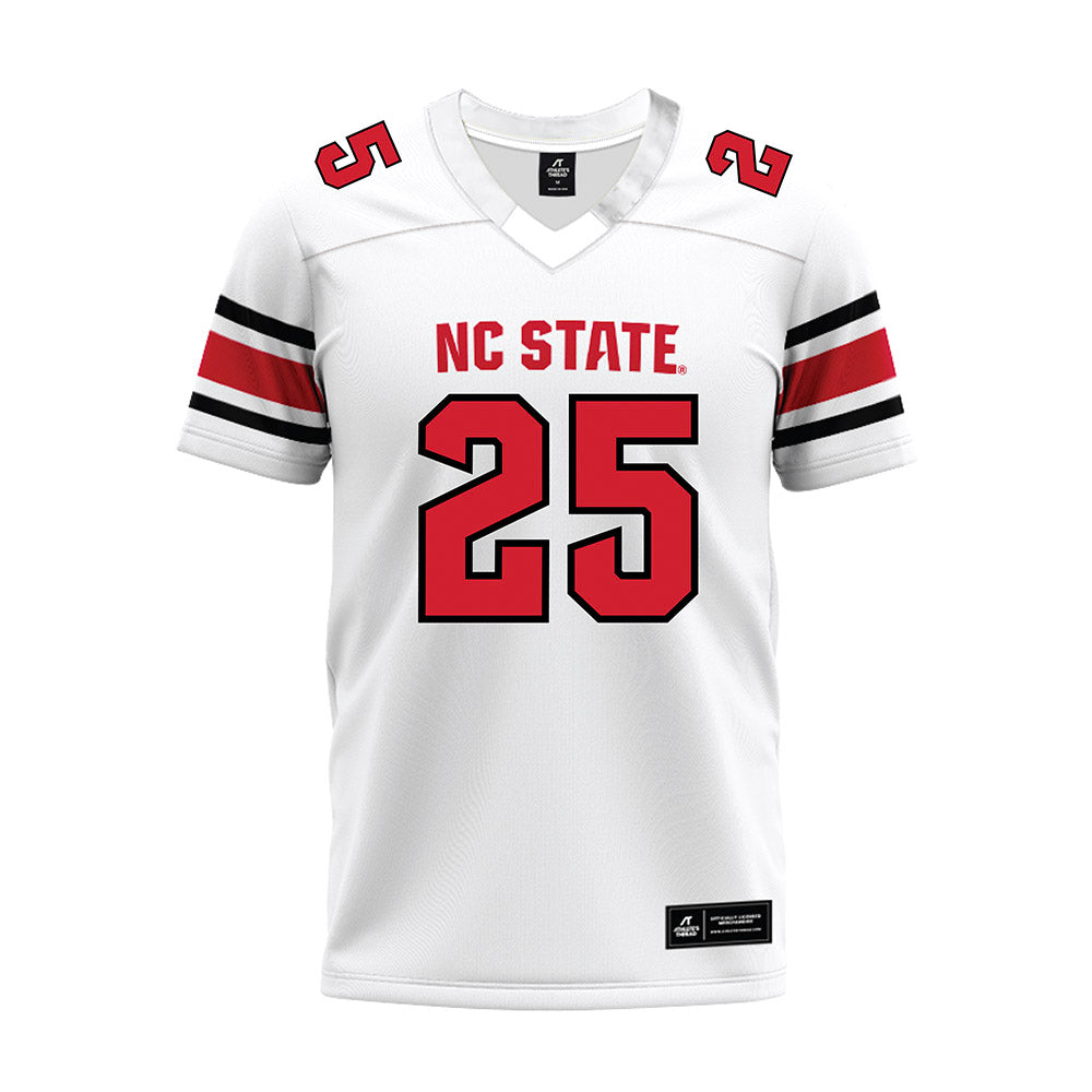 NC State - NCAA Football : Joseph Adedire - White Premium Football Jersey-0