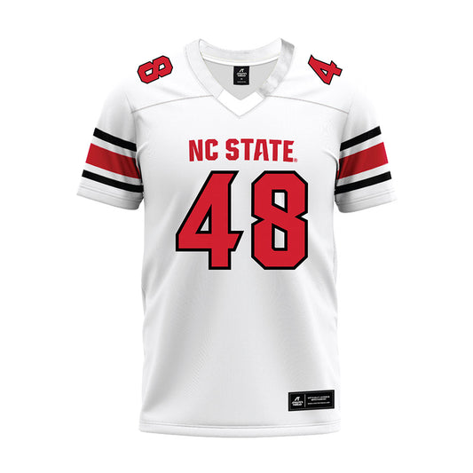 NC State - NCAA Football : Hunter Jackson - White Premium Football Jersey-0