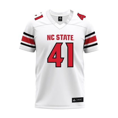 NC State - NCAA Football : Caden Gordon - White Premium Football Jersey-0