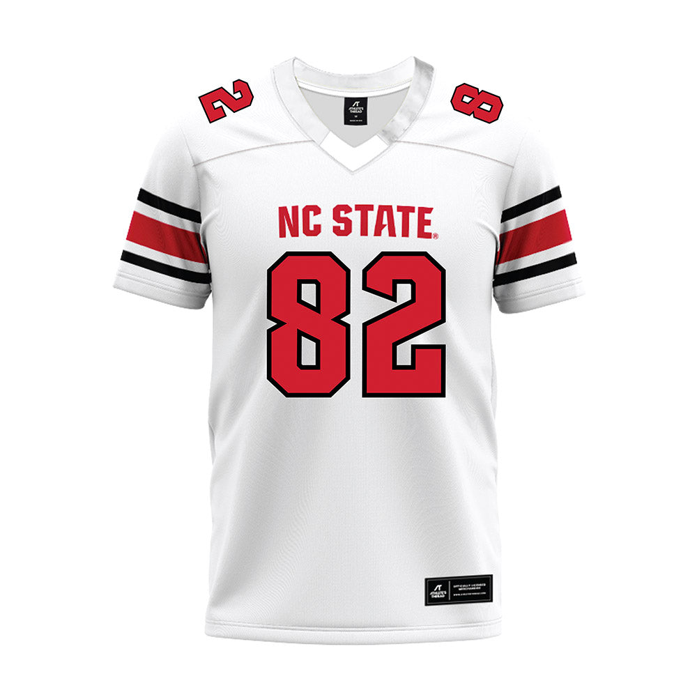 NC State - NCAA Football : Preston Douglas - White Premium Football Jersey-0