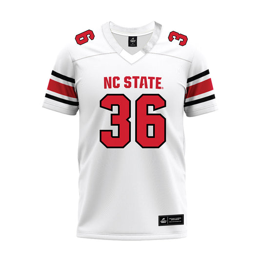 NC State - NCAA Football : Tristen Hill - White Premium Football Jersey-0