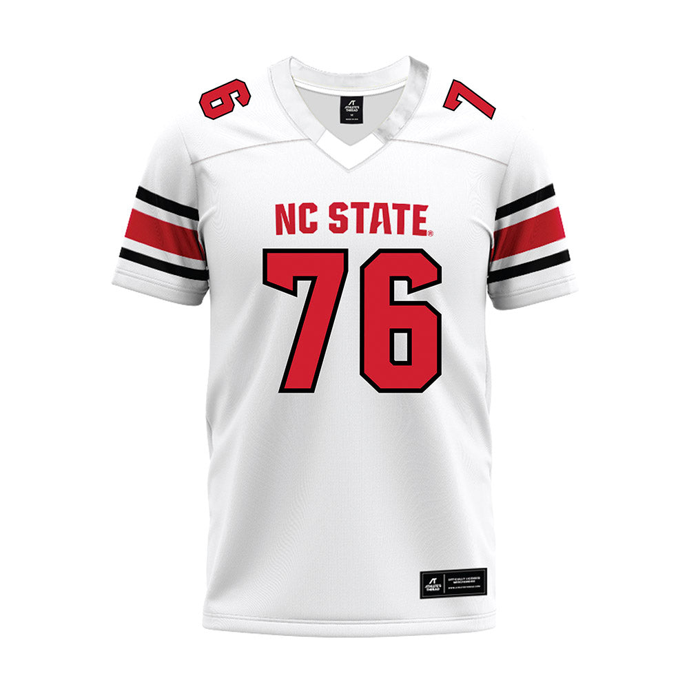 NC State - NCAA Football : Michael Gibbs - White Premium Football Jersey-0