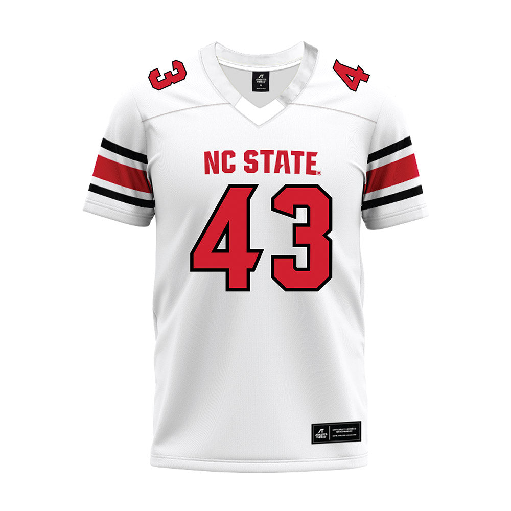NC State - NCAA Football : AJ Prim - White Premium Football Jersey-0