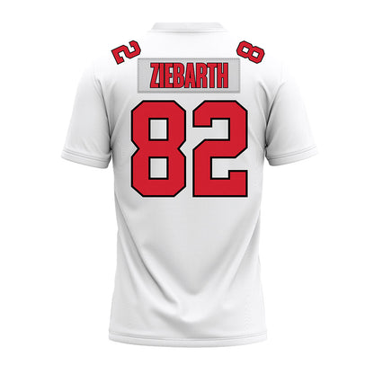 Illinois State - NCAA Football : Max Ziebarth - White Premium Football Jersey