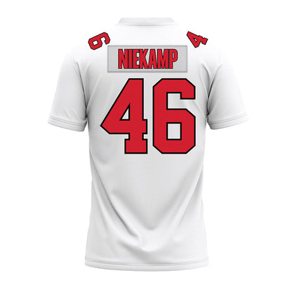 Illinois State - NCAA Football : Tye Niekamp - White Premium Football Jersey